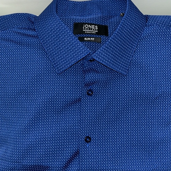 Jones New York | Shirts | Bnwotags Jones New York Signature Slim Fit Dress  Shirt In Navy Blue Size Large | Poshmark